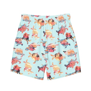 Mens Turtle badpak cadeau voor mannen zwembroek schildpad cadeau mannen aangepaste gift voor hem cadeau voor man zwembroek cadeau mens strand zomer cadeau