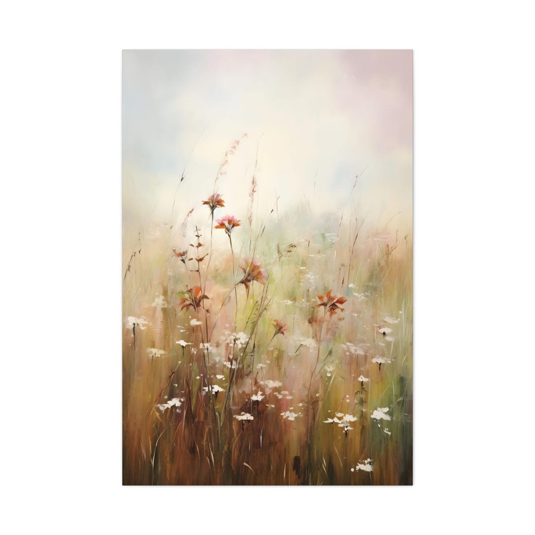 Wildflower Meadow Canvas - Etsy