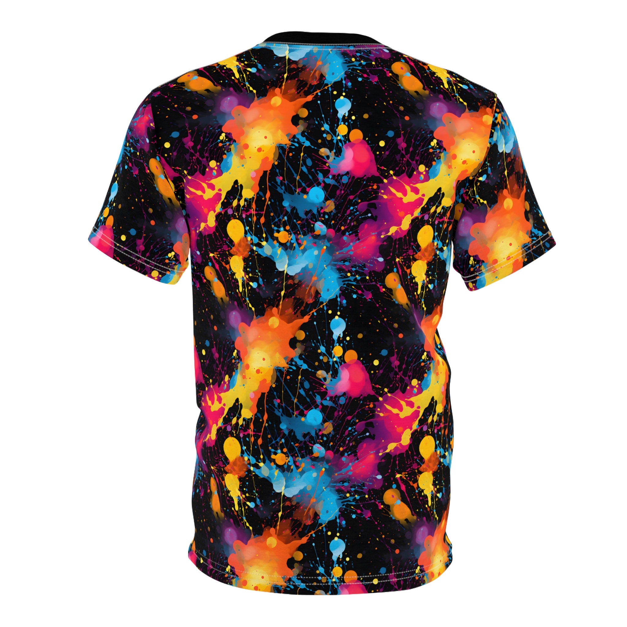 Neon Paint Splatter T-shirt, Unisex - Etsy