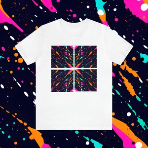 Paint Splatter Pattern T-Shirt, Unisex