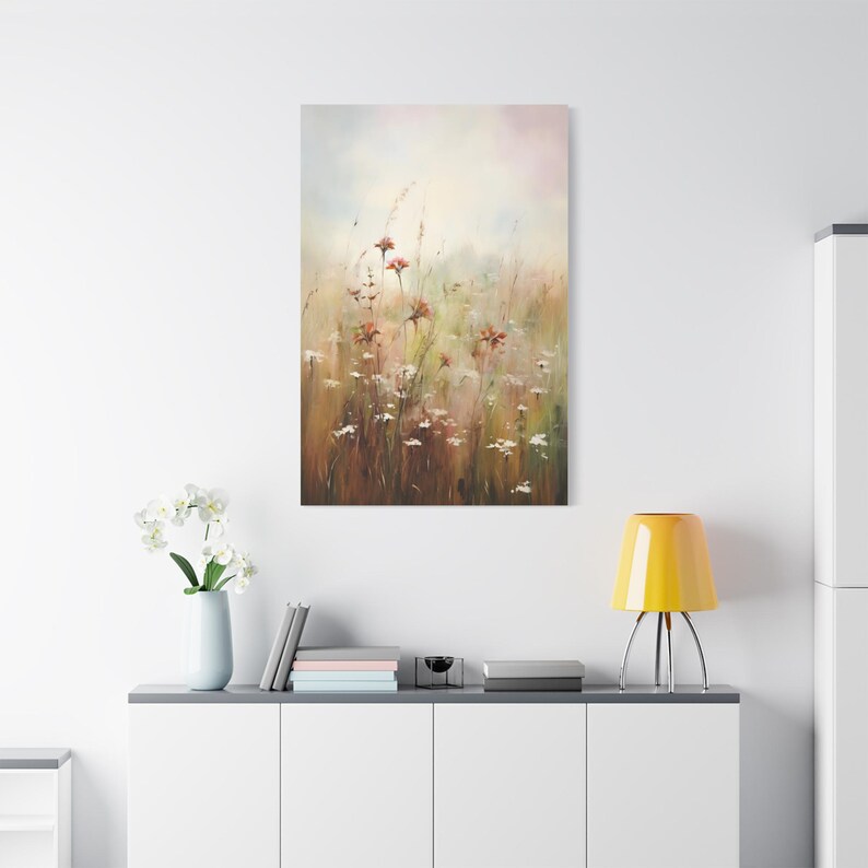 Wildflower Meadow Canvas - Etsy