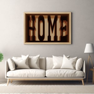 Home - Typography Art Print, Western Decor, Ranch House Decor, Southern Wall Art, Southwestern Wall Art, Southern Home Art, Ranch Wall Decor