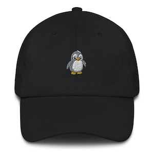 Playful Penguin Embroidered Dad Hat - Chino Cotton Twill | A Gift of Fun, Style & Comfort for Everyone