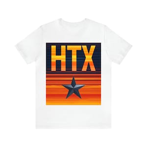 HTX Houston Graphic Tee: Unisex Original Design | Texas Pride Apparel | Houston Souvenir | Comfortable Cotton | Stylish Houston Gifts