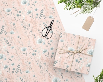 Inpakpapier roze bloemen: origineel bloemenontwerp