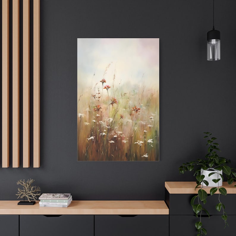 Wildflower Meadow Canvas - Etsy