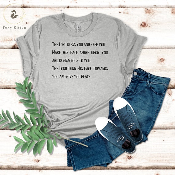 The Lord Blessing T Shirt May The Lord Bless you and keep you TShirt The Lord Blessing T Shirt May The Lord Bless you and keep you TShirt