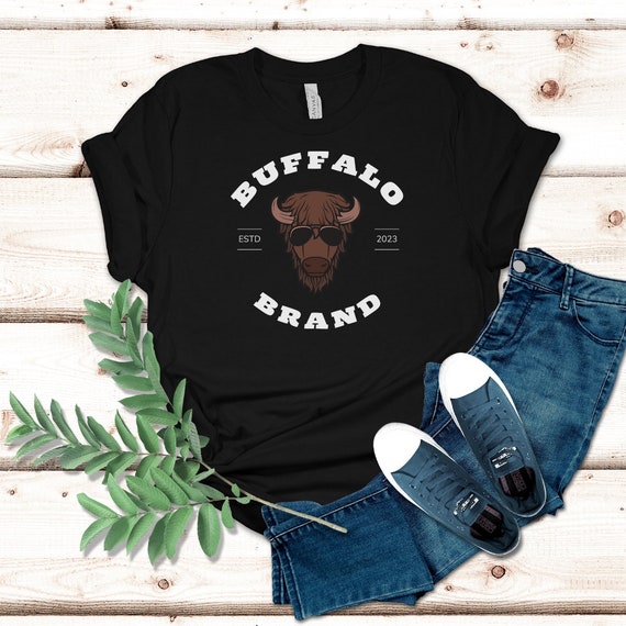 Buffalo Brand T shirt Buffalo Lover Shirt Buffalo Lover Gift Buffalo Football Shirt Bison Shirt Shirt for Man Buffalo Fan Tee Etsy