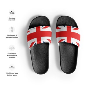 Men’s slides, union flag.