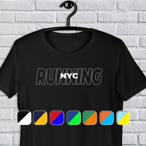 NYC Running Unisex t-shirt, For Men, For Women, New York, City, Active, Athletic, Sneakers, Marathon, Half, 5k, 10k, Jogging, Gift, Run, NY