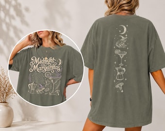 Vintage Midnight Margaritas Shirt, Tequila Shirt, Witchy Tee, Practical Magic, Midnight Margarita, Halloween Shirt, Spooky Drinking Gift
