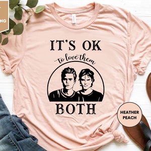 Salvatore Brothers Shirt, It&#39;s Ok To Love Them, Stefan and Damon Salvatore T-shirt, Vampire Fan Gift, Team Salvatore