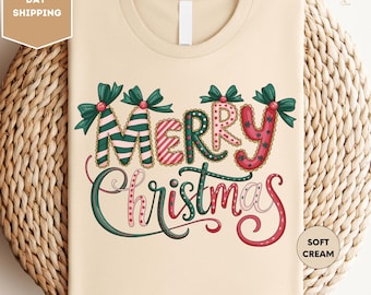 Frohe Weihnachten Shirt, frohe Weihnachten Familie Shirt, Damen Weihnachtsshirt, Urlaub Familie Shirt, Weihnachts Shirt, frohe Weihnachten Geschenk Shirt