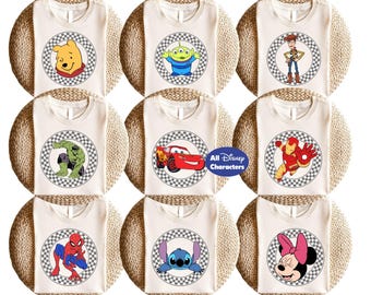 Disney Birthday Shirts, Mickey Minnie Stitch Cars Toy Story Shirt, Marvel Kids Birthday Tee, Disney Family Matching Shirts