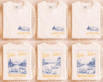 Customized Family Lake Vacation Shirt, Custom Matching Group Travel Shirt With Family Name, Personalized Lake Life T-shirt, Holiday Tee
