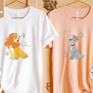 Lady And The Tramp Spaghetti Couples Shirt, Disney Couple Valentine's Day Matching Shirt, Disneyland Trip Shirt, Wedding Aniversary Shirt
