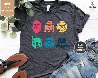 Star Wars, Disney Shirt, Disney Crew Jedi T-shirt, Star Wars Mickey Head Gift, Star Wars  Tee, Characters Shirt, Disney Shirt