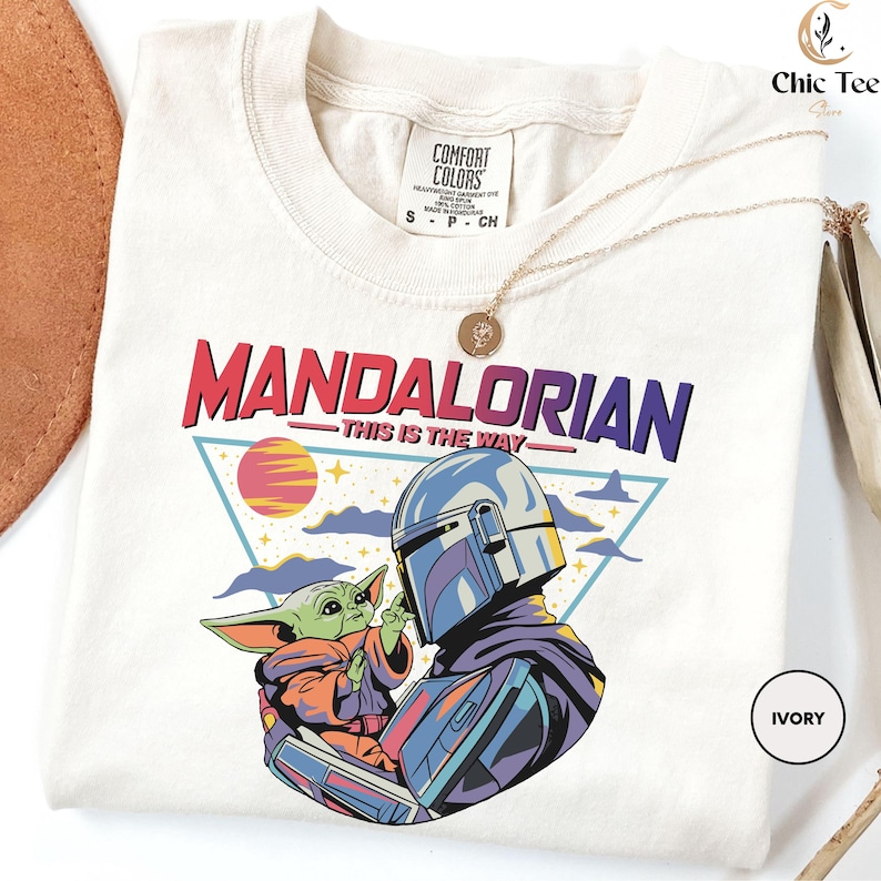 Camiseta de The Mandalorian, Star Wars, Camiseta "This Is The Way", Camiseta de Boba Fett y Baby Yoda de The Mandalorian, Camiseta de Grogu, Camiseta de Star Wars imagen 1