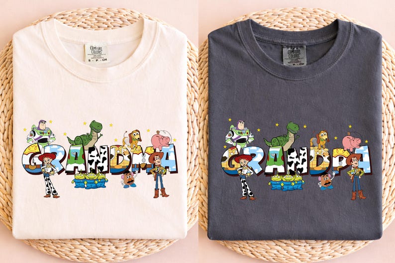 a couple of t - shirts hanging on a wall