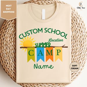 Custom Summer Camp 2025 Shirt, Summer School Crew Shirts, Summer Vacation, Camp Life Shirt, Family Camping Shirt, Camping Crew Shirt