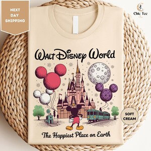 Maglietta Walt Disney World, Maglietta Happiest Place on Earth, Maglietta Magical World, Maglietta Disney Vacation, Maglietta Mickey Mouse, Maglietta Disney Trip