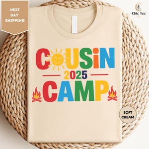 Cousin Camp 2025 Shirt, Cousin Crew 2025 Shirt, Matching Cousin Shirts, Summer Cousin Shirts, Summer Family Reunion Shirt, Camp Lover Shirt