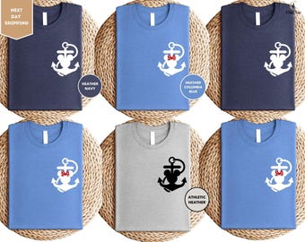 Disney Cruise Mickey Pocket Anchor Shirt, Minnie Pocket  Anchor Shirt, Matching Disney Cruise Shirt, Disney Cruise Tee,Disney Vacation Shirt
