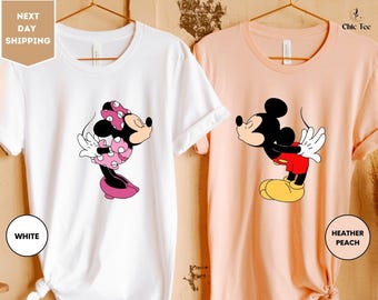 Disney Couple Shirts, Disney Shirt, Mickey Mouse Shirt, Valentines Day Shirt, Kiss Shirt, Minnie Mouse Shirt, Disneyworld Shirt, Love Shirt