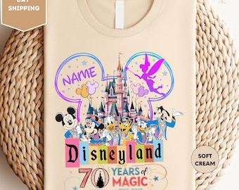 Disneyland 70th Anniversary Shirt, Mickey & Friends 70 Years Of Magic Shirt, Disneyland Platinum Celebration Shirt, Family Matching Shirts