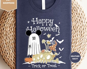 Retro Mickey Halloween Shirts, Mickey Ghost Shirt, Ghost Shirt, Spooky Season Shirt, Disney Halloween Matching Shirt, Trick or Treat Shirt
