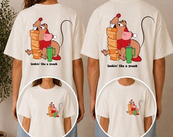 Christmas Lookin' Like A Snack Shırt, Cute Gus Gus Tee, Family Christmas Shirt, Disneyland, Trip Shirt, Disney Christmas, Family Holiday