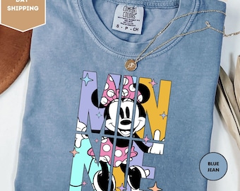 Comfort Colors Disney Minnie Mouse Shirt, Disney Shirt, Minnie Mouse T-Shirt, Disney Vacation Shirts, Minnie Mouse Disney Trip Shirt