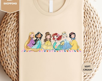 Disney Princess All Characters Shirt, Princess Love Shirt, Princess Shirt, Princess Girl Shirt, Disney Girls Trip, Disney Princess Shirt