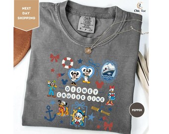 Comfort Colors Disney Cruise Line Mickey and Friends Shirt, Disney Wish Fantasy Magic Wonder Matching Shirt, Disney Family Cruise Shirt