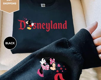 Disneyland Matching Sweatshirts, Mickey and Minnie Couple Hoodie, Disneyland Trip Shirt, Matching Disney Vacation Outfit