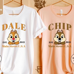 Chip and Dale Sibling Shirts, Disney Chip and Dale Couple Tees, Chip And Dale Matching T-shirts, Valentines Day Matching Shirt, Disney Tee