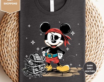 Mickey Pirates Shirts, Disney Pirates of Caribbean Shirt, A Pirate's Life Shirt, Mickey Shirt, Disney Cruise Shirt, Disney Pirates Shirt