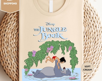 Vintage Disney The Jungle Book Mowgli Baloo Bagheera Comic Shirt, Magic Kingdom Shirt, Family Birthday Gift Shirt, Disneyland Kid Trip Shirt