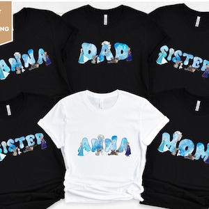 Disney Frozen Shirt, Elsa and Anna Family Shirt, Princess Birthday Shirt, Disney Olaf Shirt, Mom Dad Magical Castle Tee, Princess Family Tee