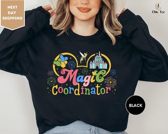 Disney Magic Coordinator Castle Sweatshirt, Disney Family Vacation Group Trip Tee, Family Vacation Tee