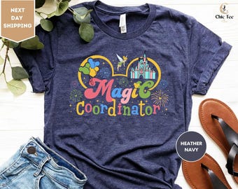 Disney Magic Coordinator Castle Shirt, Disney Family Trip Coordinator Shirts, Disney Family Vacation Group Shirts, Family Vacation Gift Tee