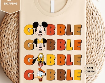 Disney Thanksgiving Family Shirt, Mickey Gobble Shirt,Thanksgiving Shirt, Family Vacation Thanksgiving Shirt,Disney Gobble Shirt, Mickey Tee
