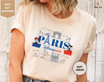 Paris Disneyland Shirt, Mickey Minnie Tee, Mickey and His Friend, Disneyland Tee, Magic Kingdom Gift, Family Vacation, Disneyland Shirt