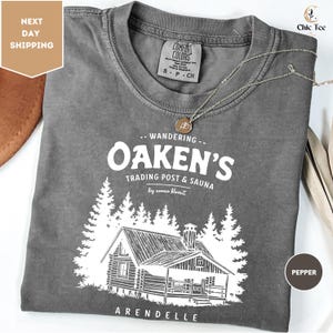 Comfortkleuren T-shirt Wandering Oaken's Trading Post en Sauna, Arendelle-shirt, Disney Frozen-shirt, Frozen Disney-T-shirt, Disney Dad-shirt