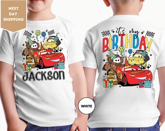 Cars Lightning McQueen Birthday Boy Shirt, Cars Birthday Shirt, It's My Birthday Shirt, Disneyland Birthday Shirt, Birthday Family Shirt