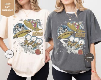 Comfort Colors Disney Mickey And Friends Space Mountain Shirt, Disney Space Exploration Shirt, Disneyland Trip Family Shirt, Disneyworld Tee