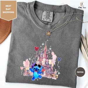 Comfort Colors Stitch Shirt, Disney Tee, Disney Stitch Shirt, Stitch Shirt, Disney Vacation Shirts, Disney Castle Shirt, Magic Kingdom Shirt