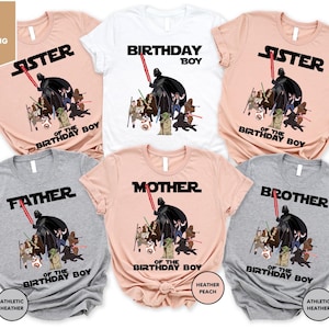 Personalized Star Wars Birthday Shirt, Galaxy&#39;s Edge Star Wars Birthday Party Shirts, Disney Family Matching Shirts, Birthday Squad Shirt
