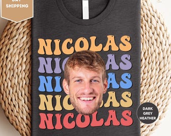 Custom Groom's Face Shirt, Personalized Photo Face Shirt, Custom Bachelorette Party Shirt, Bride Shirt, Custom Gift, Custom Face Shirt