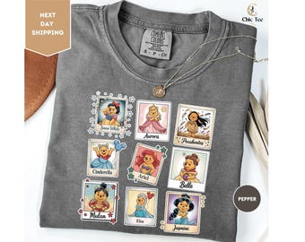 Comfort Colors Funny Winnie the Pooh Disney Princess T-Shirt, Cute Disney Pooh Bear Photos Shirt, Magic Kingdom Family Vacation Trip Shirt